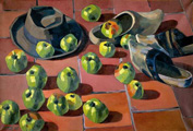 Pommes, chapeau et sabots